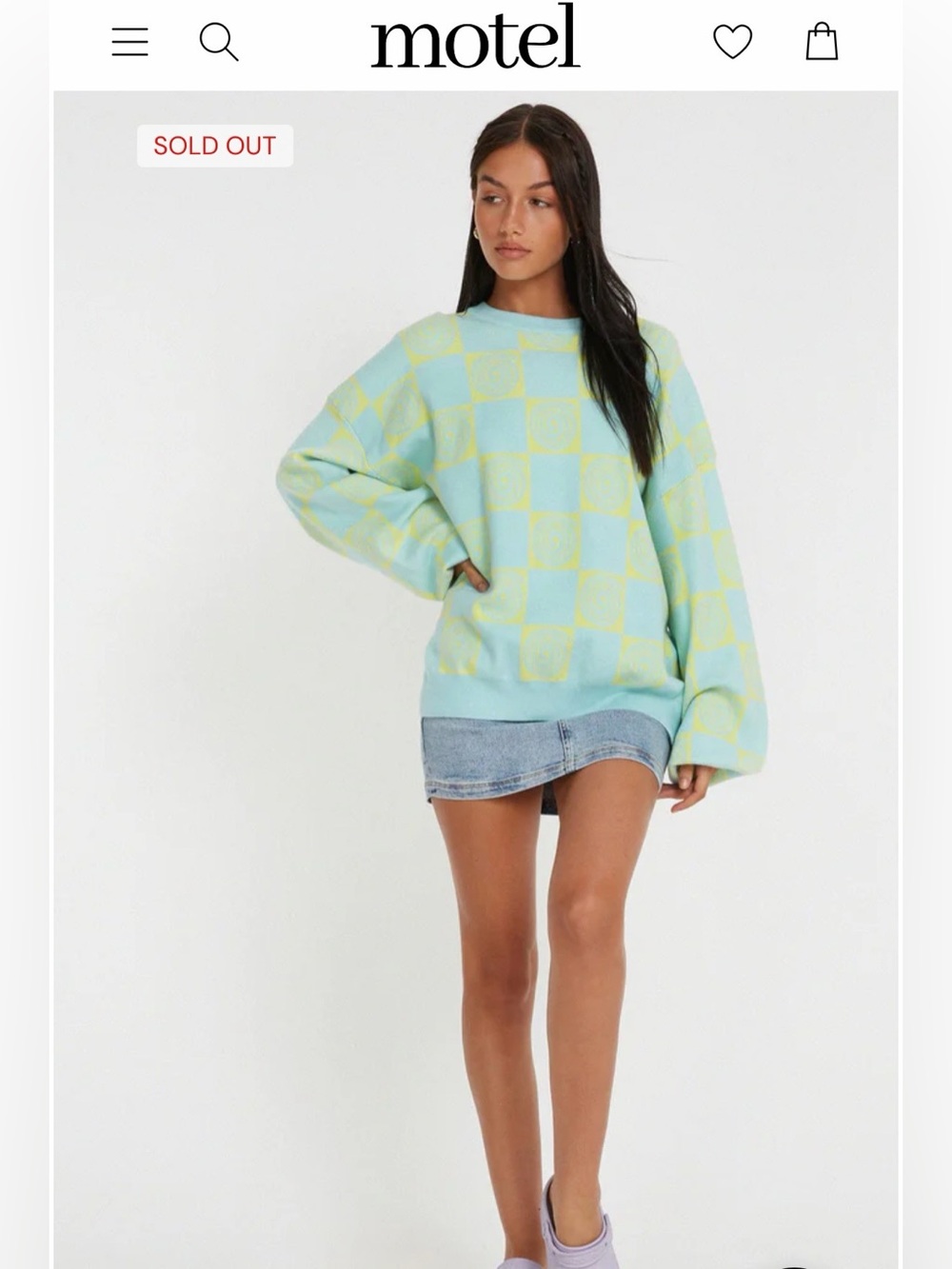 Motel Rocks Akari Crewneck Sweater - L
